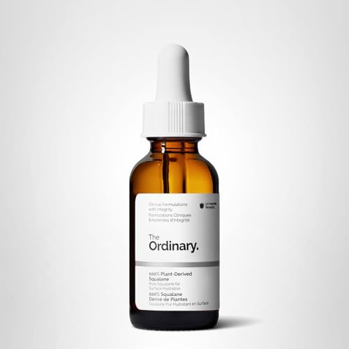 The Ordinary 100% Plant-Derived Squalane, for Skin and Hair, Lightweight Hydration, and Moisture Barrier Support, 1 Fl Oz The Ordinary