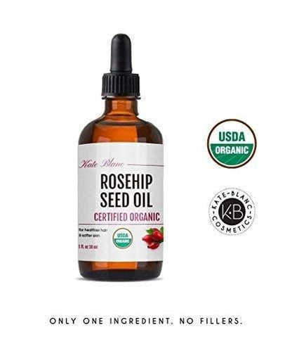 Kate Blanc Cosmetics Rosehip Seed Oil for Face, 100% Pure, Organic (1oz) Kate Blanc Cosmetics