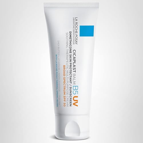 La Roche-Posay Cicaplast Balm B5 UV SPF 50, Vitamin B5 + Shea Butter + Tribioma + Madecassoside + Zinc Oxide Sunscreen La Roche-Posay