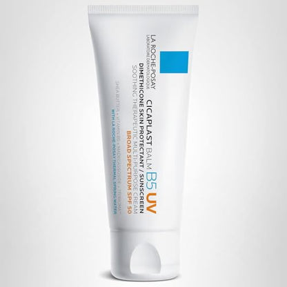 La Roche-Posay Cicaplast Balm B5 UV SPF 50, Vitamin B5 + Shea Butter + Tribioma + Madecassoside + Zinc Oxide Sunscreen La Roche-Posay