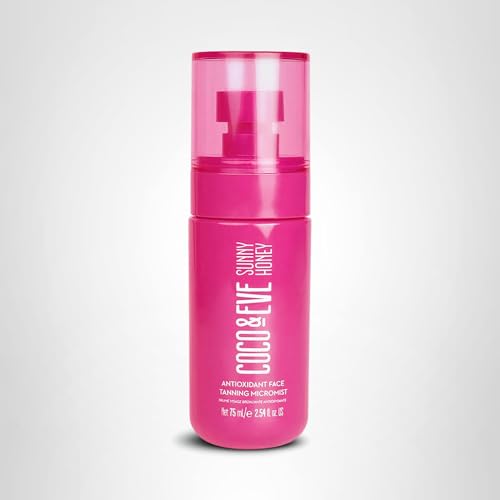 Coco & Eve Face Tanning Micromist – Sunless Facial Self Tanner Ultra Fine Mist for Face, Coco & Eve