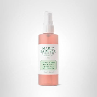 Mario Badescu Facial Spray with Aloe, Herbs and Rose Water for All Skin Types, Face Mist that Hydrates Mario Badescu