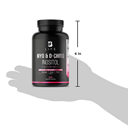 Myo-Inositol & D-Chiro Inositol by B Life - 240 Capsules | Made in USA | 40:1 Ratio B Life Company buy australia supplements
