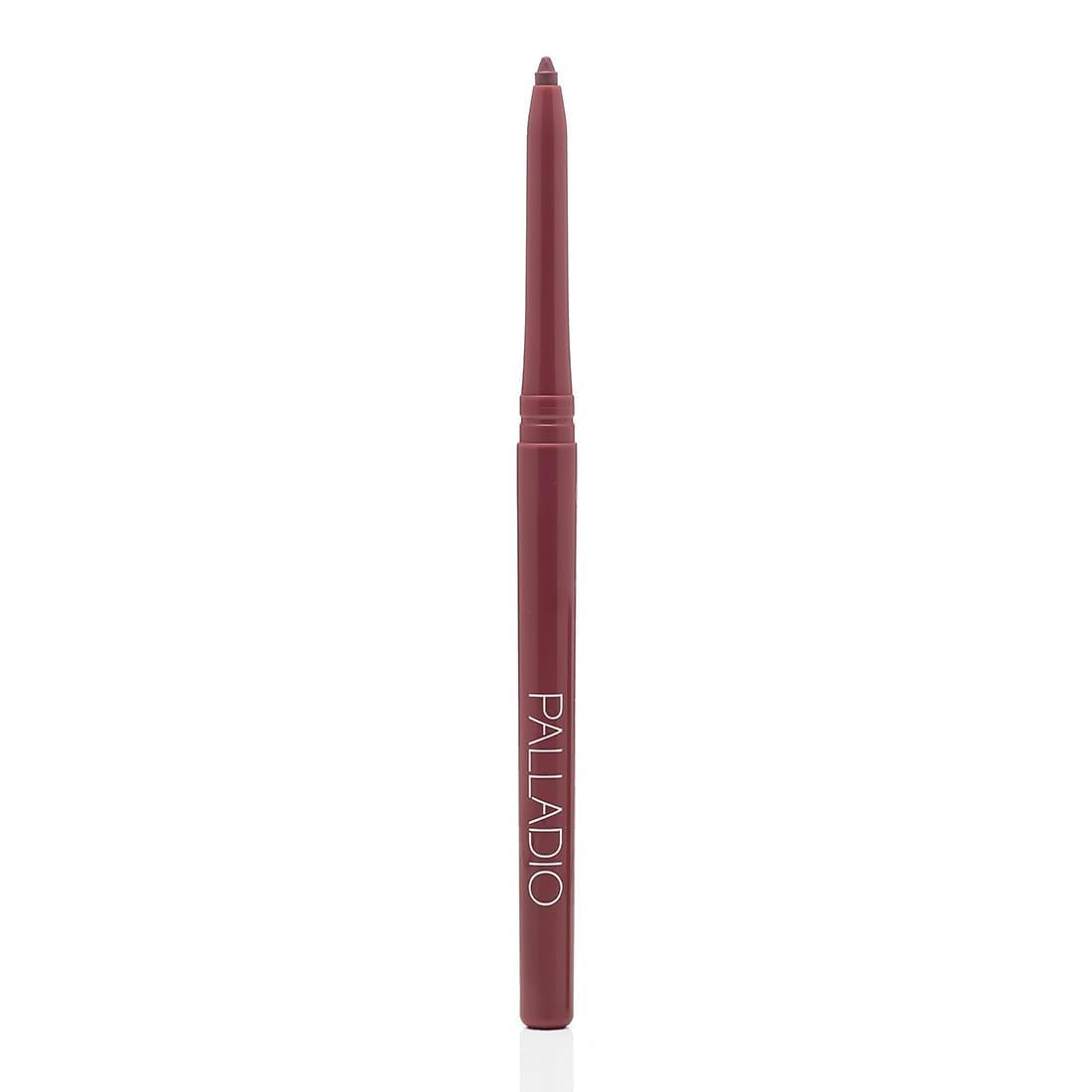 Palladio, Retractable Waterproof Lip Liner High Pigmented and Creamy Color Slim Twist Up Smudge Proof Formula with Long Lasting All Day Wear No Sharpener Required, Plum Palladio