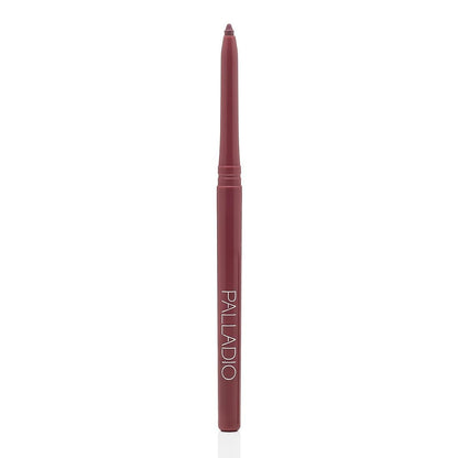 Palladio, Retractable Waterproof Lip Liner High Pigmented and Creamy Color Slim Twist Up Smudge Proof Formula with Long Lasting All Day Wear No Sharpener Required, Plum Palladio