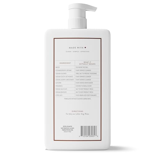 Native Sulfate Free Body Wash Contains Naturally Derived Ingredients | for Women & Men Native