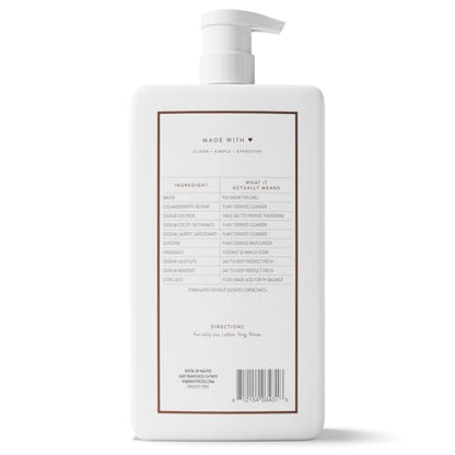 Native Sulfate Free Body Wash Contains Naturally Derived Ingredients | for Women & Men Native