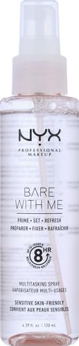 NYX PROFESSIONAL MAKEUP Bare With Me Multitasking Face Primer & Makeup Setting Spray, Hydrating Face Mist for up to 8HR Wear, Long-Lasting, Vegan Formula NYX PROFESSIONAL MAKEUP
