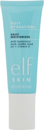e.l.f. SKIN Holy Hydration! Daily Hydration Moisturizer, Lightweight Face Cream, Hydrating with Aloe & Jojoba, Smooths & Softens Skin, All Skin Types e.l.f.