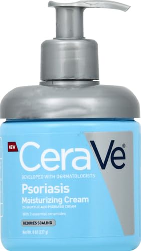 CeraVe Psoriasis Cream, Salicylic Acid Moisturizing Dry Skin Treatment, 8oz CeraVe