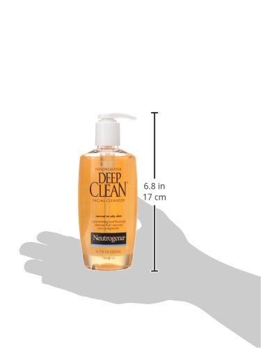 Neutrogena Deep Clean Daily Facial Cleanser with Beta Hydroxy Acid for Normal to Oily Skin, Alcohol-Free Neutrogena