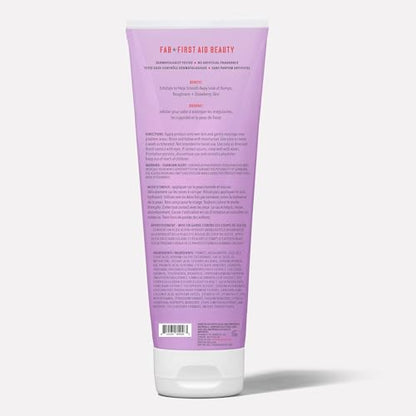 First Aid Beauty - KP Bump Eraser Body Scrub with 10% AHA, Keratosis Pilaris Exfoliator with Glycolic and Lactic acids, Helps Reduce Chicken Skin Bumps First Aid Beauty