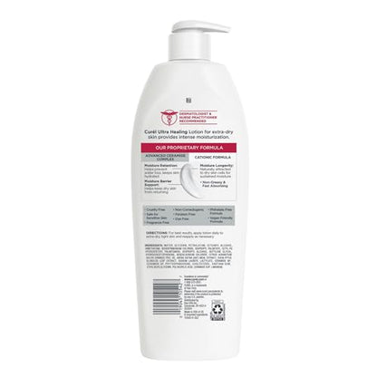 Curel Ultra Healing Intensive Fragrance-Free Lotion For Extra-Dry Skin, Dermatologist Recommended, Ideal for Sensitive Skin Curel