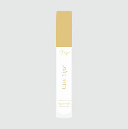 City Beauty City Lips Clear - Plumping Lip Gloss - Hydrate & Volumize - High Shine Lip Plumper - Hyaluronic Acid & Peptides Visibly Smooth Lip Wrinkles - Cruelty-Free (Clear, Pack of 1) City Beauty