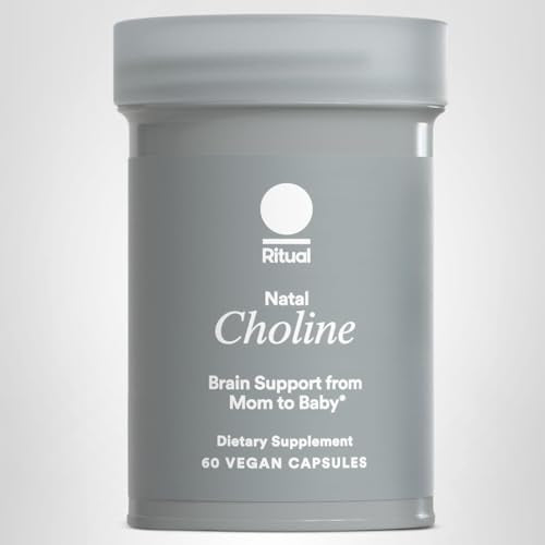 Ritual Natal Choline Supplement - 550mg - to Support Baby’s Cognitive Function When Taken During Pregnancy and Postpartum Choline Content in Breastmilk Ritual