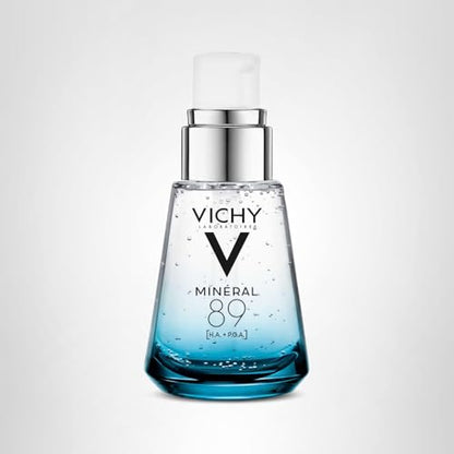 VICHY Mineral 89 Booster, Pure Hyaluronic Acid Serum for Face with Polyglutamic Acid for Skin Barrier Repair, Plumps & Hydrates VICHY