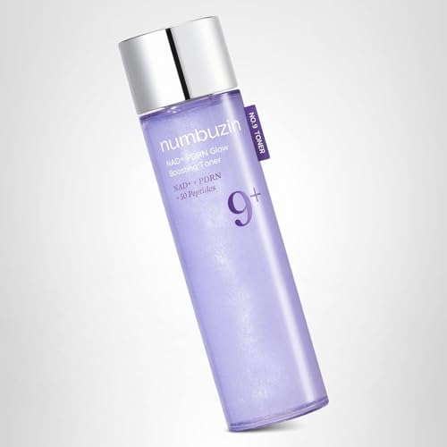 numbuzin No.9 NAD+ Salmon PDRN Glow Boosting Toner, Hydrating & Firming Toner for Wrinkles, Fine Lines & Dull Skin numbuzin