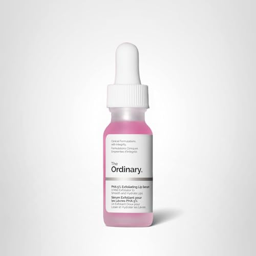 The Ordinary PHA 5% Exfoliating Lip Serum, Hydrating Overnight Lip Exfoliator Treatment, 0.5 Fl Oz The Ordinary