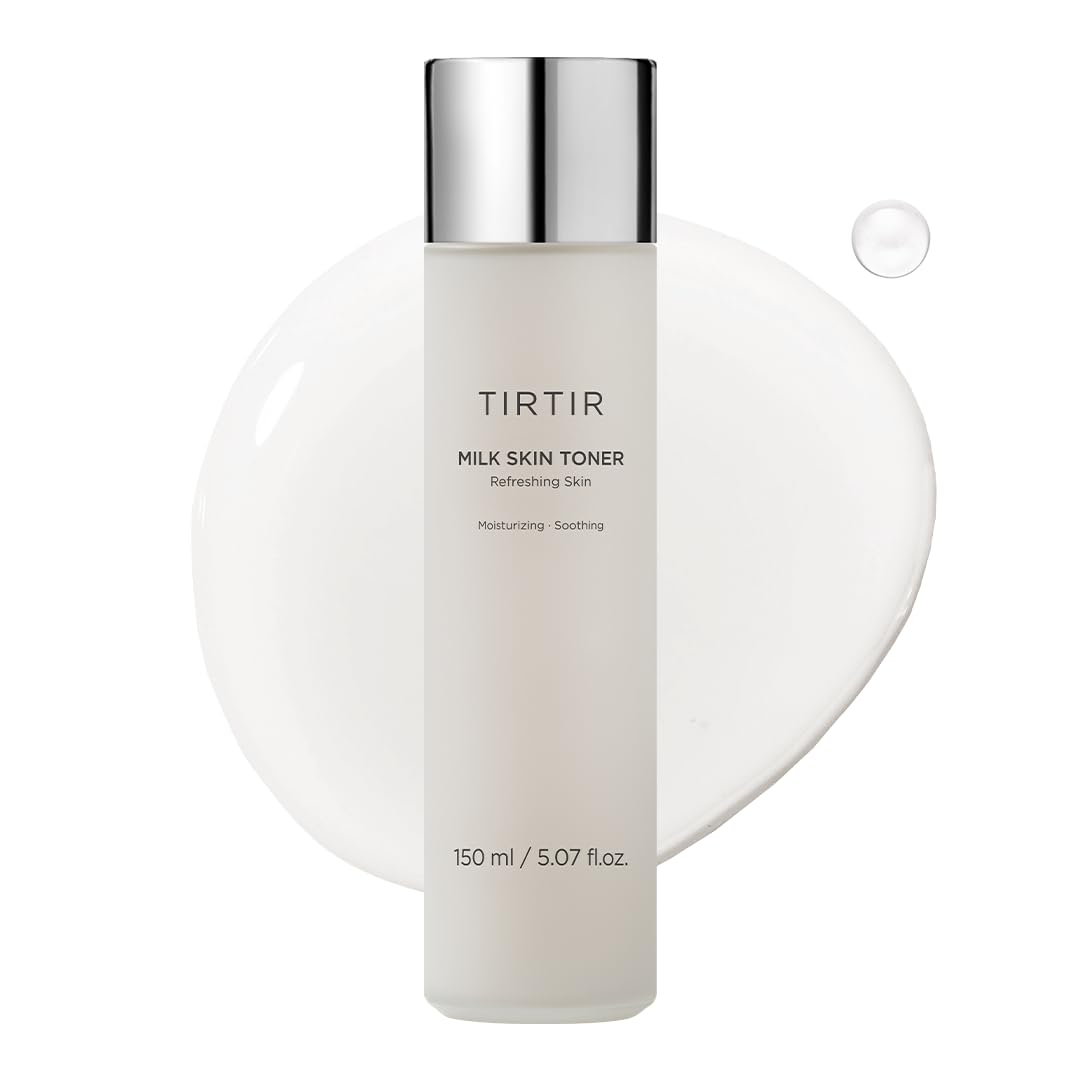 TIRTIR Milk Skin Rice Toner - Deep Moisturizing, Hydrating and Refreshing for face, Niacinamide, Ceramide, Rice Bran Extract, Nature-Oriented Ingredients, Korean Skin Care, Vegan, 150ml / 5.07 fl.oz. TIRTIR