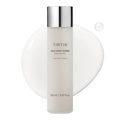 TIRTIR Milk Skin Rice Toner - Deep Moisturizing, Hydrating and Refreshing for face, Niacinamide, Ceramide, Rice Bran Extract, Nature-Oriented Ingredients, Korean Skin Care, Vegan, 150ml / 5.07 fl.oz. TIRTIR