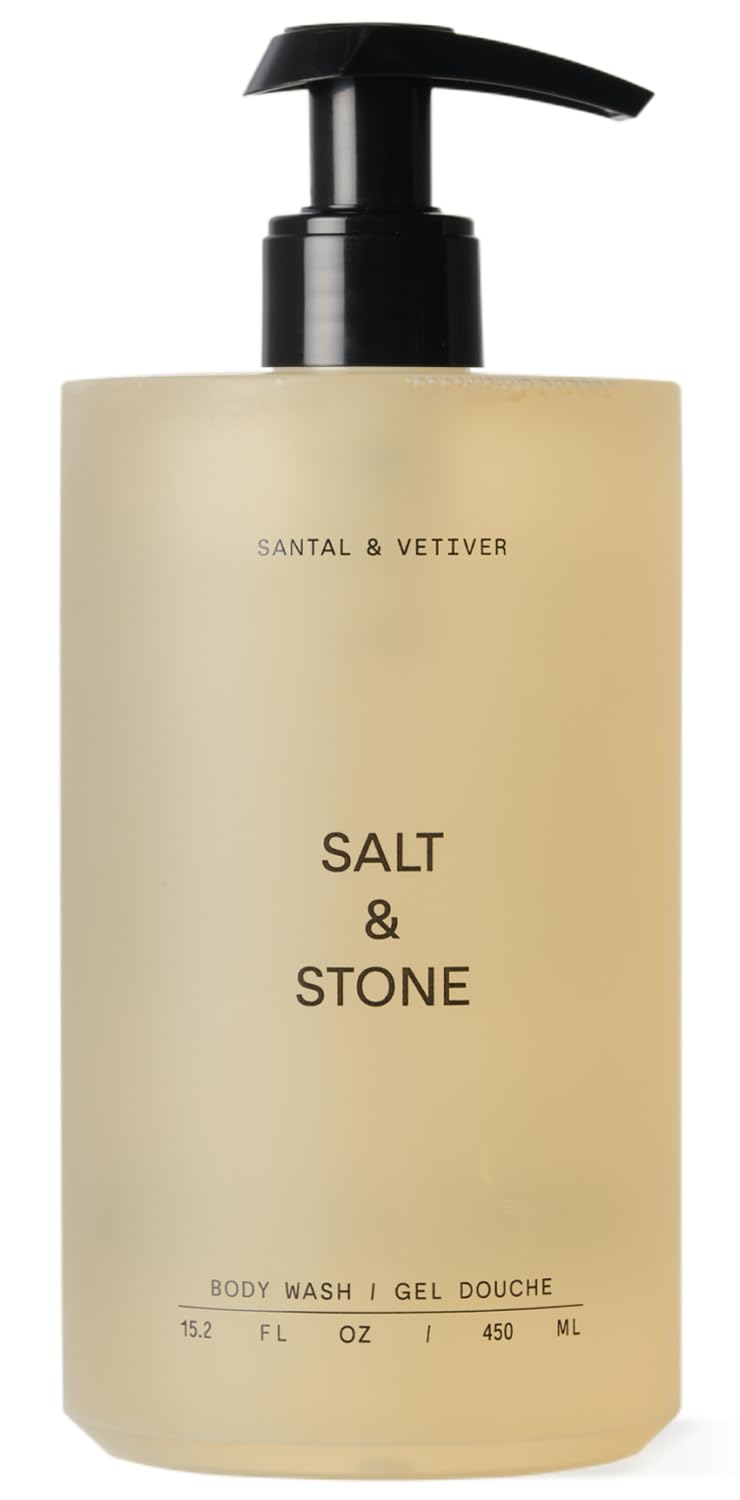 Salt & Stone Body Wash with Antioxidants for Deep Moisture | For Women & Men, Sulfate Salt & Stone
