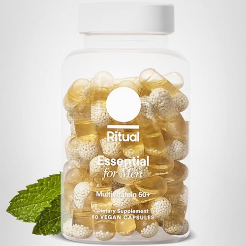 Ritual Men’s 50+ Daily Multivitamin - Key Essential Vitamins and Minerals To Support Heart, Energy, Brain, Muscle, Bone Health* - Including Zinc, D3, B12, A Ritual