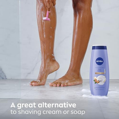 NIVEA Nourishing Shea Butter Body Wash with Nourishing Serum, Moisturizing Body Wash for Women NIVEA