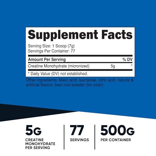 Nutricost Creatine Monohydrate Powder (Watermelon, 500 Gram) - Micronized Creatine Nutricost buy australia supplements