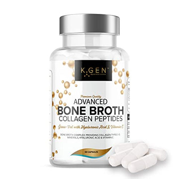 Pure Bone Broth Collagen Supplement Capsules Grass Fed Advanced Blend of Multi Collagen K GEN rejuvenation nutrition buy australia supplements