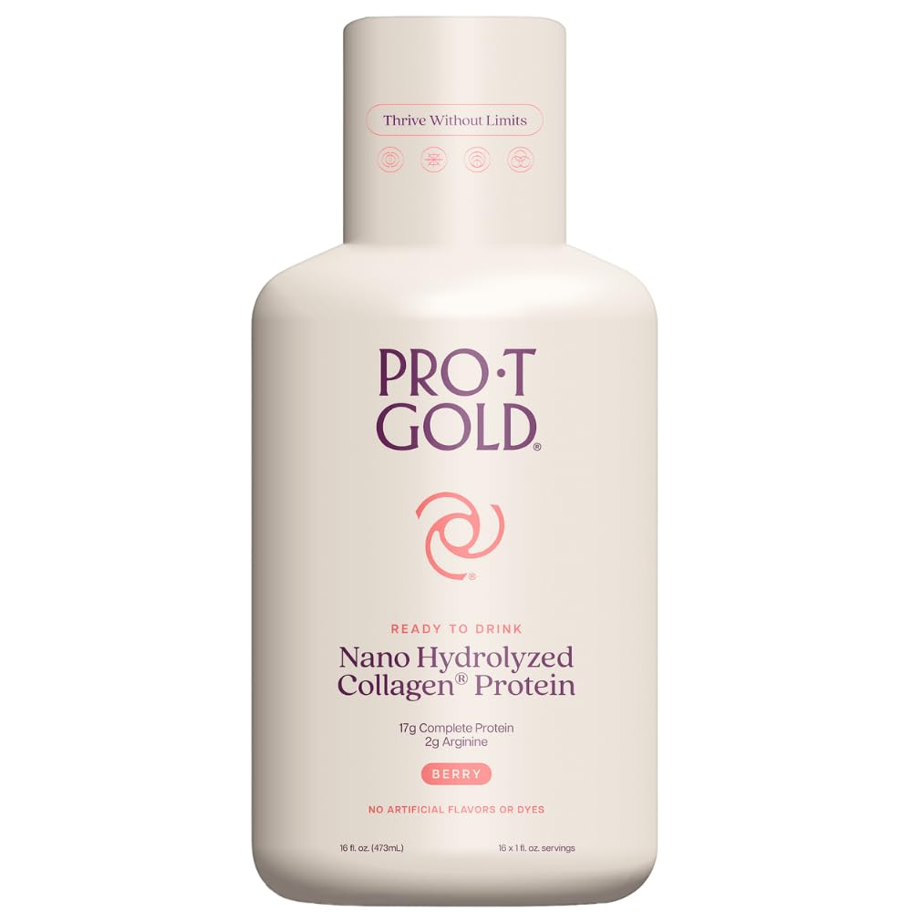 ProT Gold Liquid Collagen Protein Shot, Support for Hair, Nails and Skin, 17g, Nano Hydrolyzed & Grass Fed with Amino Acids, Sugar Free, Gluten Free, ProT Gold buy australia supplements