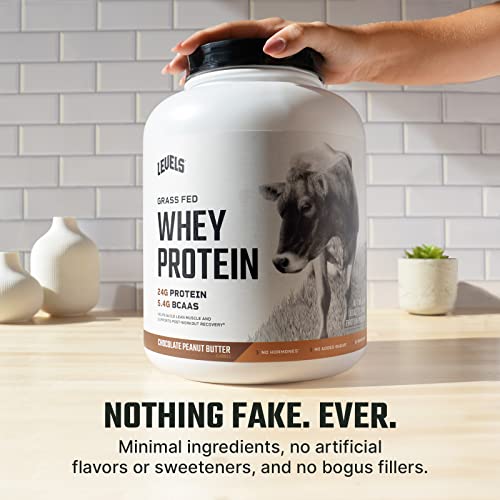 Levels Grass Fed 100% Whey Protein, No GMOs, Chocolate Peanut Butter, 5LB Levels Nutrition buy australia supplements