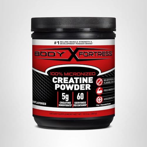 Body Fortress 100% Creatine Monohydrate Powder - Unflavored Micronized Creatine Supplement for Muscle Growth, Strength & Recovery, Pre Workout & Post Workout for Women and Men - 5g Per Scoop Body Fortress buy australia supplements