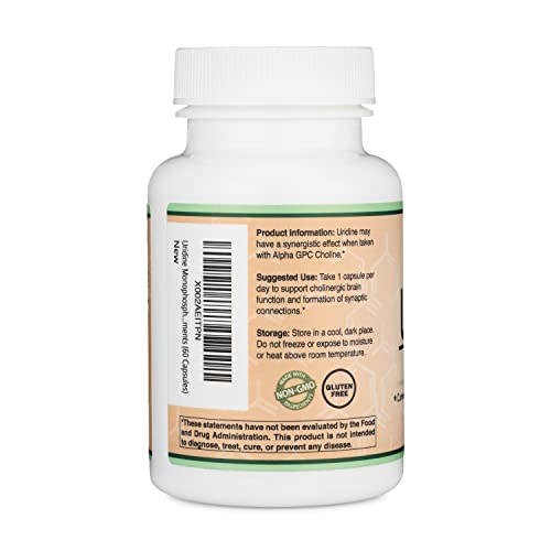Uridine Monophosphate - Third Party Tested (Choline Enhancer, Beginner Nootropic) Double Wood Supplements buy australia supplements