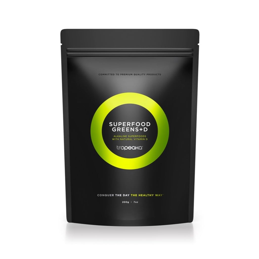 Tropeaka Superfood Greens + D - Antioxidant Green Powder for Energy, Immune System, & Gut Health, Rich in Chlorophyll & Essential Nutrients, Vitamin D, Vegan, Gluten Free, Non-GMO - 7oz (20 Servings) Tropeaka buy australia supplements