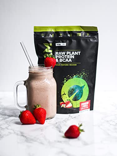 Vivo Life Perform Strawberry & Vanilla Flavour Vegan Protein Powder - BCAA Pea & Hemp Blend Vivo life buy australia supplements