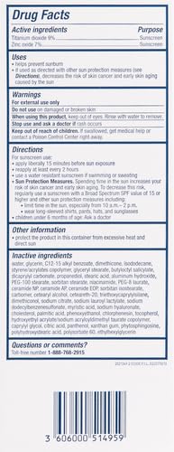 CeraVe Hydrating Mineral Sunscreen SPF 50 Face Sunscreen, Travel Size 2.5oz CeraVe