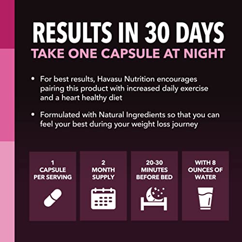 Night Time Fat Burner for Women | Weight Loss and Sleep Support Blend With Vitamin D HAVASU NUTRITION buy australia supplements