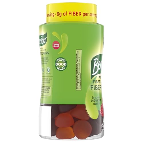Benefiber Prebiotic GLP-1 Friendly Fiber Supplement Gummies for Digestive Health, Assorted Fruit Flavor - 81 Count Benefiber