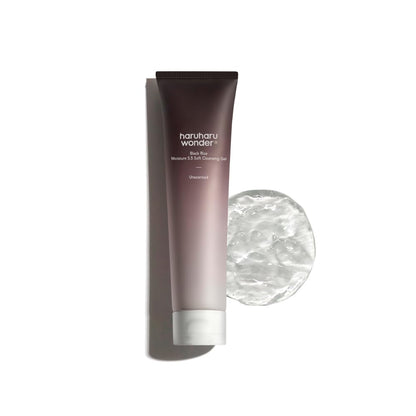 HARUHARU wonder Black Rice Moisture 5.5 Soft Cleansing Gel, 3.38 fl. oz HARUHARU