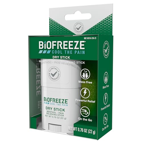 Biofreeze Dry Stick, Mess-Free Relief for Neck, Shoulder, Knee, Hip, Hand & Joint, Cooling Menthol Pain Relief Stick, Up to 100 Uses Biofreeze buy australia supplements