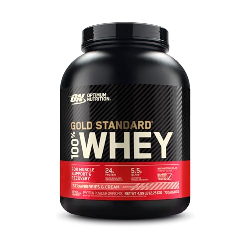 Optimum Nutrition Gold Standard 100% Whey Protein Powder, Strawberries & Cream Optimum Nutrition buy australia supplements