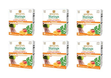 Hyleys Tea Moringa Oleifera with Mango Flavor - 50 Tea Bags (6 Pack - 300 Tea Bags total) (Miracle Tree Tea) HYLEYS buy australia supplements