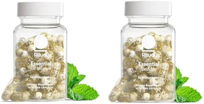 Ritual Women's and Men's 18+ Daily Muiltivitamin - Key Essential Vitamins and Minerals to Support Energy, Heart, Brain Health - Vegan - Mint - 30 Servings
