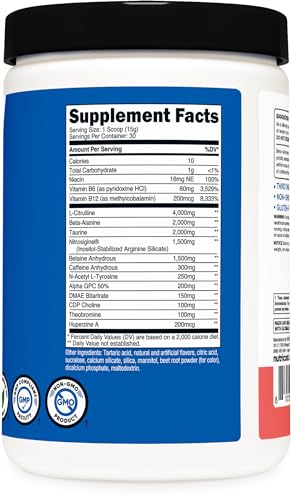 Nutricost Pre-Workout Xtreme, Watermelon, 30 Servings, Vegetarian, Non-GMO and Gluten Nutricost buy australia supplements
