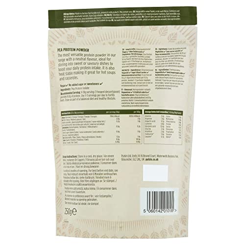 Pulsin - Unflavoured Vegan Pea Protein Powder - 250g - 8.0g Protein, 0g Carbs, 41 Kcals Per Serving Pulsin buy australia supplements