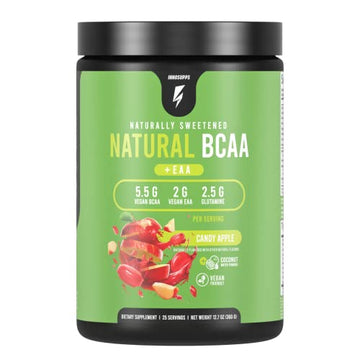 InnoSupps Natural Vegan BCAAs + EAA (Candy Apple) Enhanced Workouts, Muscle InnoSupps buy australia supplements