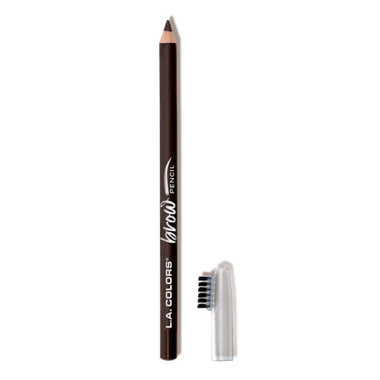 L.A. COLORS On Point Brow Pencil W/Built In Brush, Dark Brown CBP396 L.A. COLORS