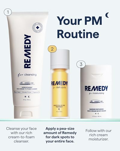 Remedy for Dark Spots | Advanced Night Treatment with Retinol & Kojic Acid | For Discoloration and Uneven Tones | With Glutathione Remedy Science