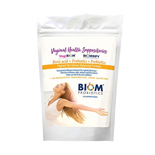 Biom Probiotics Prebiotics Boric acid Suppositories . Feminine Health Probiotic for Infections Biom Probiotics buy australia supplements