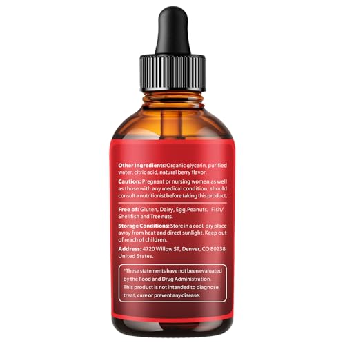 14-in-1 Berberine with Ceylon Cinnamon Supplement Liquid Drops, 1800mg + 30:1 Liposomal Tech with Cayenne Pepper, Soursop, Chromium, Bitter Melon, Turmeric, Moringa, Gymnema VivoNu
